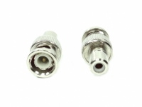 CONECTOR BNC MACHO PARA JACK RCA METAL (JR6041)                   