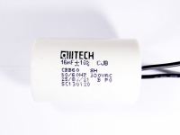 CAPACITOR DE PARTIDA P/ MOTOR 45UF 250VAC 2 FIOS ALLTECH          