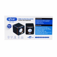 CAIXA DE SOM USB PARA PC/CELULAR/MP3 6W RMS KP-600 KNUP           