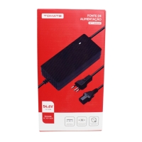 FONTE CARREGADOR 54.6V 2A PLUG TIPO ATX MTT-54602AP TOMATE        