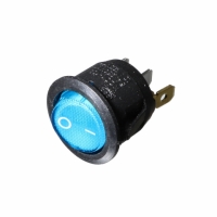 CHAVE GANGORRA KCD1-105 3 PINOS C/LED REDONDA AZUL                