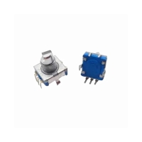 POTENCIOMETRO ROTATIVO ENCODER C/ CHAVE HASTE 9,5MM PONTA METAL   