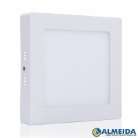 LUMINARIA LED SOBREPOR 6W 6500K BRANCO FRIO QUADRADA EXBOM        