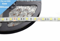 FITA LED 12V 5050 BRANCA FRIA 6500K IP65 300LED 5 METROS          