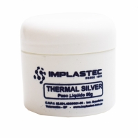 PASTA TERMICA THERMAL SILVER COM PRATA 50G POTE IMPLASTEC         