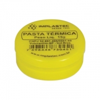 PASTA TERMICA 15 GRAMAS POTE IMPLASTEC                            