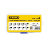 KIT DE TERMINAIS GARFO E OLHAL 320 PECAS BOM-5516 BOMVINK         