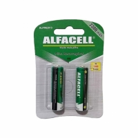 PILHA AA 1,5V ALCALINA ALFACELL (BLIST. 2PCS)                     