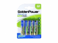 PILHA AA 1,5V ALKALINE BLISTER 4PCS (GOLDEN POWER)                