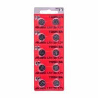 BATERIA LR1130 ALKALINE 1,5V TOSHIBA (CARTELA 10 PCS)             