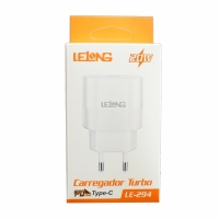 CARREGADOR USB-C 20W 5V/9V/12V LE-294 LELONG                      