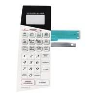 MEMBRANA MICROONDAS PANASONIC NNS62 BRANCA ALTO RELEVO            