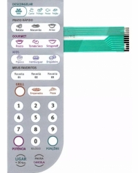 MEMBRANA MICROONDAS ELECTROLUX MEG41 (PRATA)                      