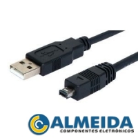 CABO USB MINI 4P CAMERA/CELULAR/MP4 (70CM)                        