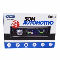 RADIO AUTOMOTIVO BLUETOOTH FM/TF/MP3/AUX/EQ/USB KP-C18BH KNUP     