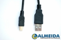 CABO USB MACHO PARA MINI USB V3 C/ FILTRO (1,2MTS)                