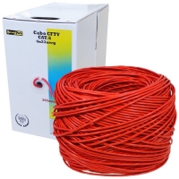 CABO DE REDE 4X23 305MTS VERMELHO CAT6 ALLTECH                    