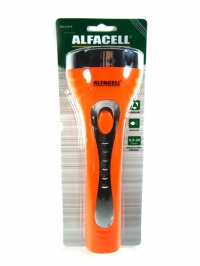 LANTERNA RECARREGAVEL 12 LEDS LARANJA (ALFACELL)                  