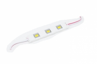 MODULO DE LED 5730 BRANCO QUENTE COM LENTE BLINDADA (3 LED)       