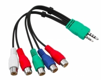 CABO ADAPTADOR P3 + P1 PARA 5 RCA FEMEA 20CM SAMSUNG              