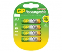PILHA RECARREGAVEL AAA 1,2V 1000MAH BL.4PCS GP                    