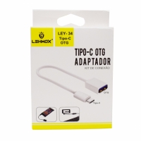 CABO ADAPTADOR TIPO C PARA USB OTG LEY-34 LEHMOX                  