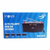 RADIO PORTATIL BLUETOOTH/FM/SW/USB/SD/LANTERNA RAD-8565 INOVA     