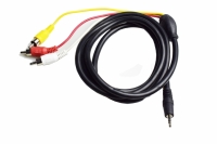 CABO 3RCA + P3 STEREO 1,60 MTS PLUG P3 1,5CM REFORCADO            