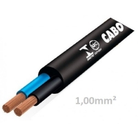 CABO FLEXIVEL PP 2X1,00MM 300/500V PRETO 100 METROS CONTROLLER    