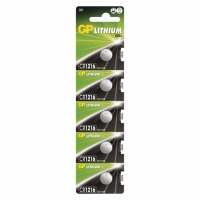 BATERIA LITHIUM CR1216 3V GP (CARTELA 5 PCS)                      