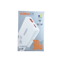 CARREGADOR USB + USB-C 30W GAN 5V/9V/12V SLIM LE-246 IT-BLUE      