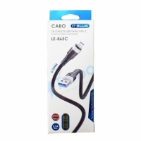 CABO USB TIPO C CARGA RAPIDA 3.1A 1,2 METROS LE-865C IT-BLUE      