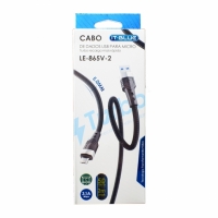 CABO USB MICRO USB V8 CARGA RAPIDA 3.1A 2 METROS LE-865V-2 IT-BLUE