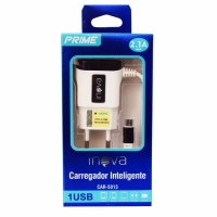 CARREGADOR USB RAPIDO MICRO USB/V8 2.1A CAR-5013 INOVA            