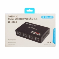 SPLITTER HDMI 1X4 DIVISOR FULL HD 1.4 LE-4134 IT-BLUE             