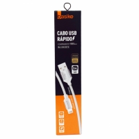 CABO USB LIGHTNING CARGA RAPIDA 2.4A IPHONE 1MT BA-CBO9978 BASIKE 