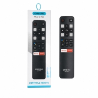 CONTROLE LCD TCL 4K NETFLIX/GLOBOPLAY C/ COMANDO DE VOZ LE-7685   