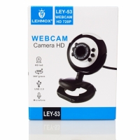 WEBCAM CAMERA HD 720P COM MICROFONE 1280X720 30 FPS LEY-53 LEHMOX 