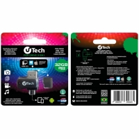 PEN DRIVE 32GB 3 EM 1 OTG/USB/SD U-TECH                           