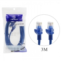 CABO DE REDE CAT5E RJ45 3 METROS KAP-W-3M KAPBOM                  