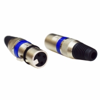 CONECTOR XLR CANON FEMEA 3 POLOS LE-5592 IT-BLUE                  