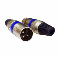 CONECTOR XLR CANON MACHO 3 POLOS LE-5593 IT-BLUE                  