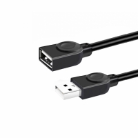 CABO USB EXTENSOR A MACHO + A FEMEA 2.0 3 METROS PRETO            