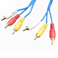 CABO 3RCA + 3RCA 3 METROS AZUL LE-1013T IT-BLUE                   