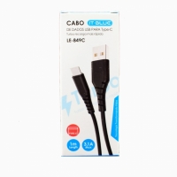 CABO USB TIPO C TURBO 3.1A 1MT LE-849C IT-BLUE                    