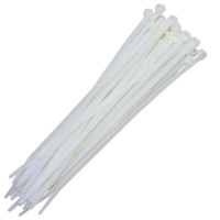 ABRACADEIRA DE NYLON 3,6X150MM BRANCA STORM (100PCS)              