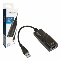 ADAPTADOR USB 3.0 PARA RJ45 GIGABYTE 10/100/1000 UL-1200 EXBOM    