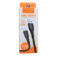 CABO USB MICRO USB V8 CARGA RAPIDA 4.8A 1 METRO SJX16-1 H-MASTON  