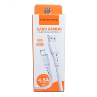 CABO USB TIPO C CARGA RAPIDA 4.8A 1 METRO SJX16-3 H-MASTON        