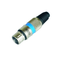 CONECTOR XLR CANON FEMEA 3 POLOS C/ TRAVA Q110BL CSR              